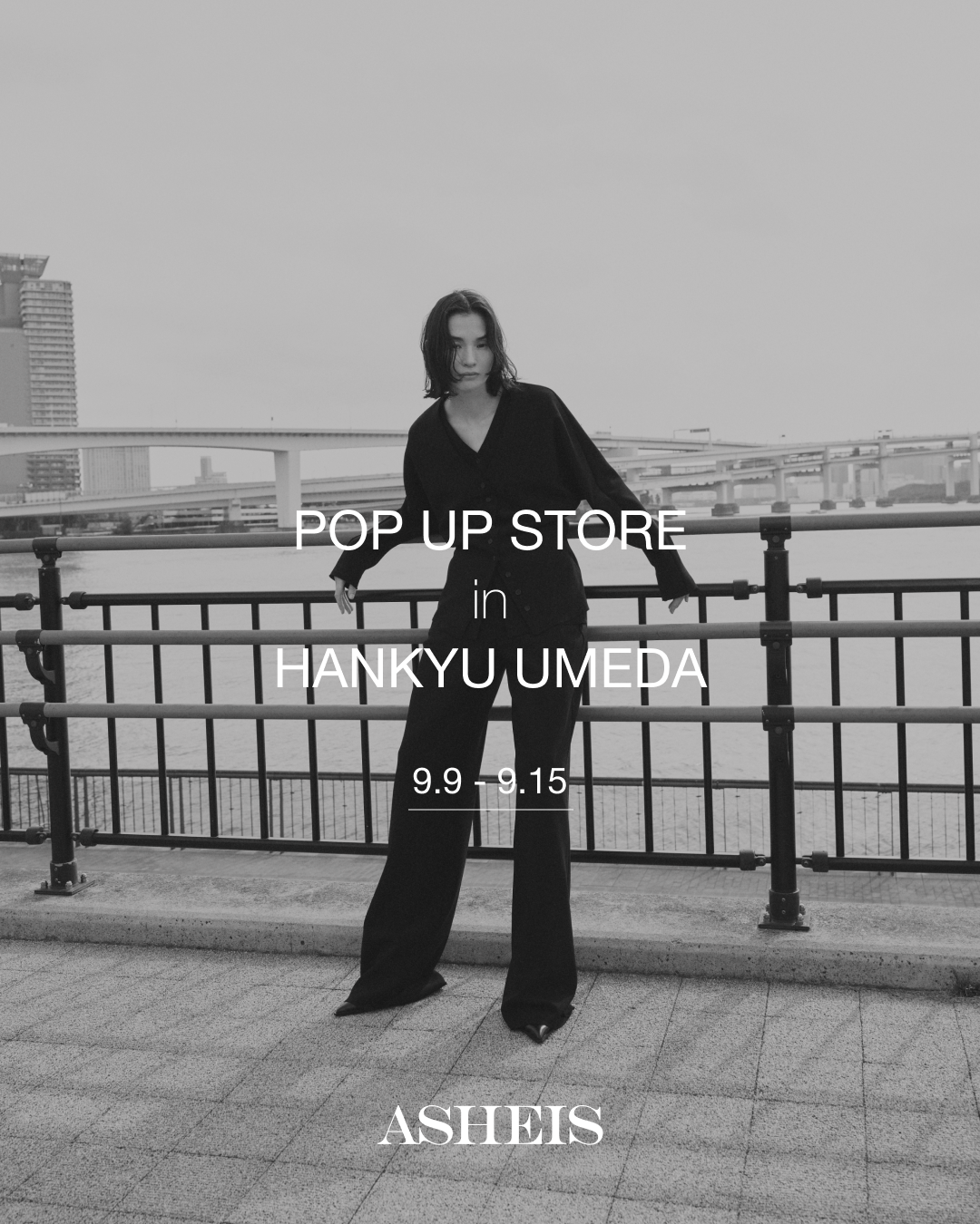 ASHEIS 阪急うめだ本店にてPOPUPを開催。 9月9日より期間限定オープン