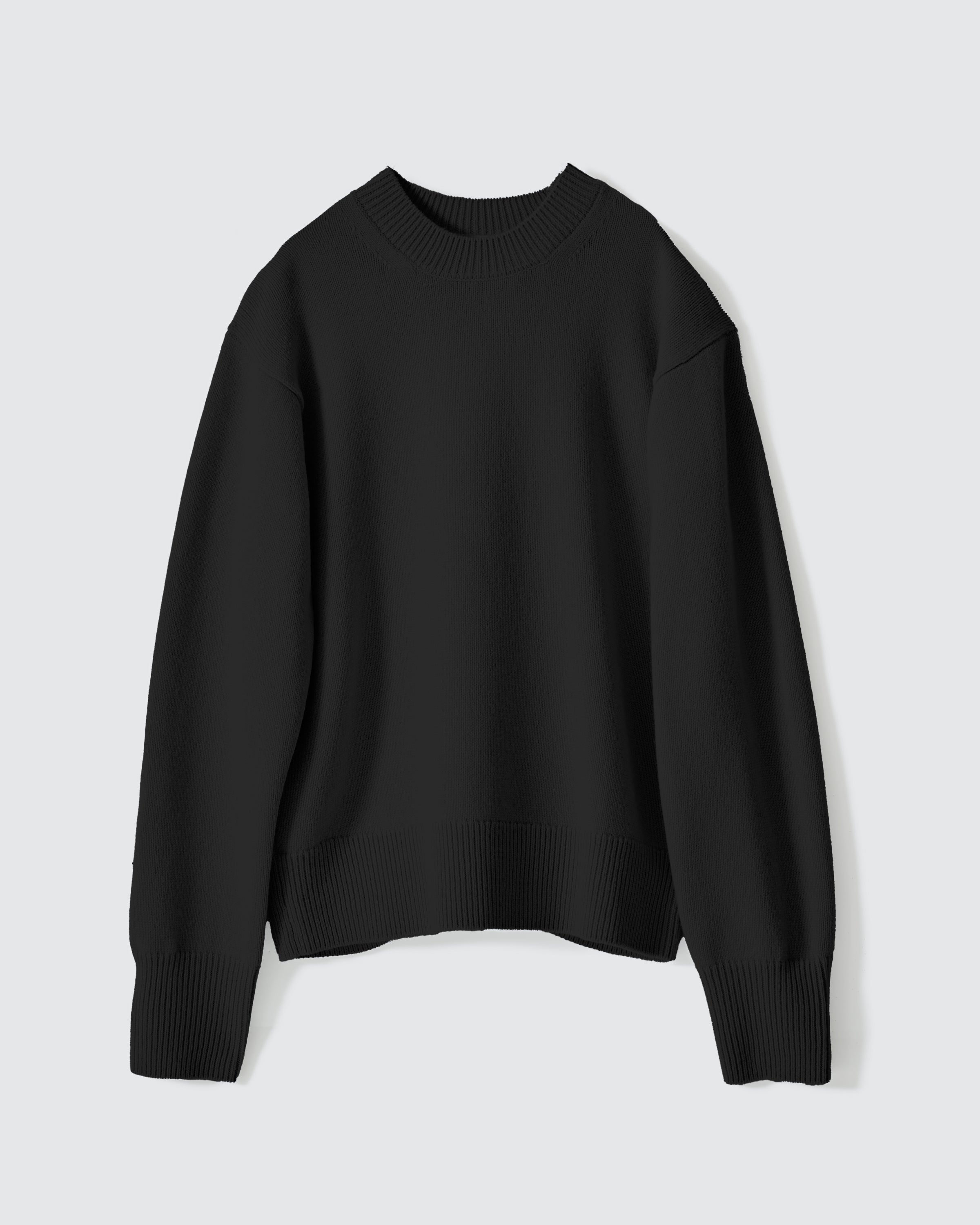 SOFT WOOL CREW NECK KNIT